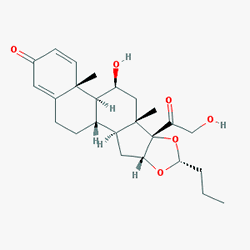 Pulmicort Sprey 100 mcg 120 Doz (Budesonid) Kimyasal Yapısı (2 D)