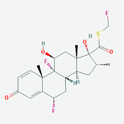 Flixotide Nebules 0.5 mg/2 ml () Kimyasal Yapısı (2 D)