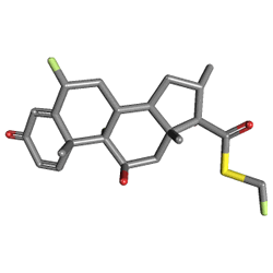 Flixotide Nebules 2 mg/2 ml () Kimyasal Yapısı (3 D)