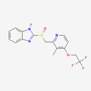 Lasotab 15 mg 30 Kapsül (Lansoprazol) Kimyasal Yapısı (2 D)