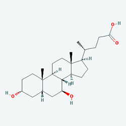 Urocolik 250 mg 100 Kapsül (Ursodeoksikolik Asit) Kimyasal Yapısı (2 D)