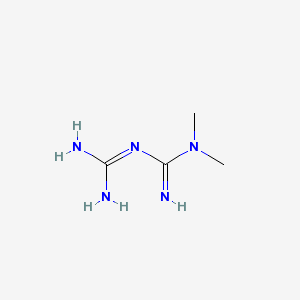 Mefoday MR 500 mg 112 Tablet (Metformin) Kimyasal Yapısı (2 D)