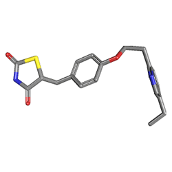 Piogtan 30 mg 90 Tablet (Pioglitazon) Kimyasal Yapısı (3 D)