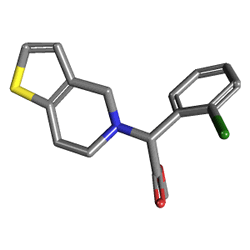 Pingel 75 mg 90 Tablet (Klopidogrel) Kimyasal Yapısı (3 D)