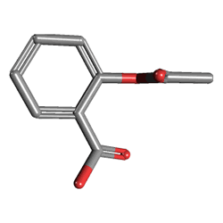 Coraspin 100 mg 30 Tablet (Asetilsalisilik Asit) Kimyasal Yapısı (3 D)