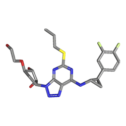 Brilinta 90 mg 56 Tablet () Kimyasal Yapısı (3 D)