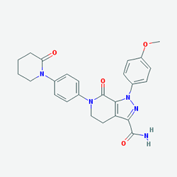 Eliquis 5 mg 56 Tablet (Apiksaban) Kimyasal Yapısı (2 D)