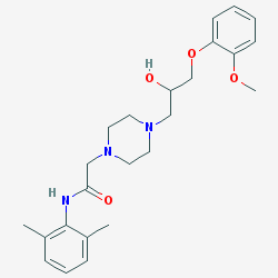 Latixa 750 mg 60 Tablet (Ranolazin) Kimyasal Yapısı (2 D)