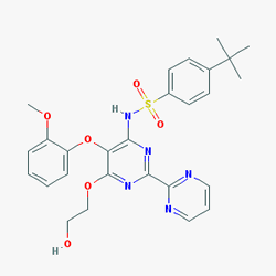Prindan 62.5 mg 56 Tablet (Bosentan) Kimyasal Yapısı (2 D)