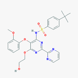 Diamond 125 mg 56 Tablet (Bosentan) Kimyasal Yapısı (2 D)