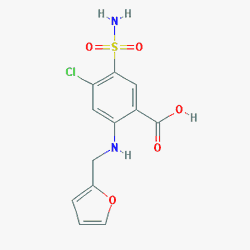 Lizik 40 mg 50 Tablet (Furosemid) Kimyasal Yapısı (2 D)