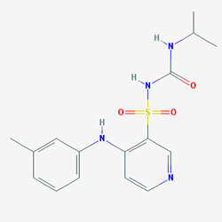 Torasemid 200 mg 100 Tablet (Torasemid) Kimyasal Yapısı (2 D)