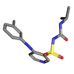 Sutril Neo 5 mg 30 Tablet (Torasemid) Kimyasal Yapısı (3 D)