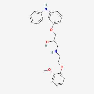 Kinetra 12.5 mg 30 Tablet (Karvedilol) Kimyasal Yapısı (2 D)