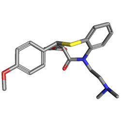 Diltizem 60 mg 48 Tablet () Kimyasal Yapısı (3 D)