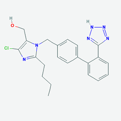 Felow 50 mg 28 Tablet (Losartan) Kimyasal Yapısı (2 D)