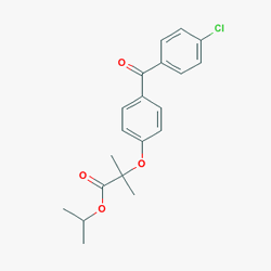 Lipofen SR 250 mg 30 Kapsül (Fenofibrat) Kimyasal Yapısı (2 D)