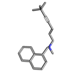 Terminus 250 mg 14 Tablet () Kimyasal Yapısı (3 D)