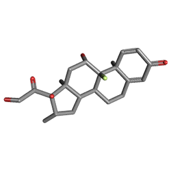 Celestoderm-V Krem %0.1 15 g (Betametazon) Kimyasal Yapısı (3 D)
