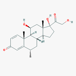 Advantan Yağlı Merhem 15 g (Metilprednizolon Aseponat) Kimyasal Yapısı (2 D)
