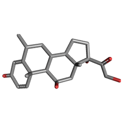 Alocort M Emülsiyon %0.1 (Metilprednizolon Aseponat) Kimyasal Yapısı (3 D)