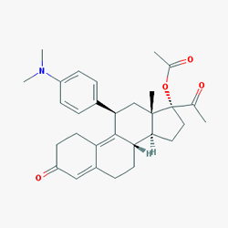 Ella 30 mg 1 Tablet (ertesi gün hapı) (Ulipristal) Kimyasal Yapısı (2 D)