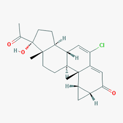 Androcur 50 mg 50 Tablet () Kimyasal Yapısı (2 D)