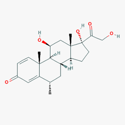 Methylprednisolone Sopharma 40 mg 10 Ampül () Kimyasal Yapısı (2 D)