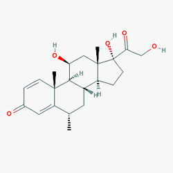 Metilprednizolon Sopharma 125 mg IV/IM 5 Ampül () Kimyasal Yapısı (2 D)