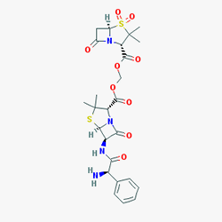 Duocid 375 mg 10 Tablet (Sultamisilin) Kimyasal Yapısı (2 D)