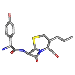 Prefix Şurup (süspansiyon için toz) 100 ml (Sefprozil) Kimyasal Yapısı (3 D)