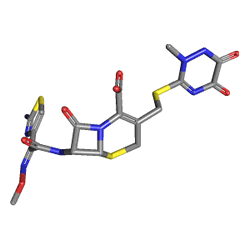 Forsef 1000 mg IV 1 Flakon (Seftriakson) Kimyasal Yapısı (3 D)