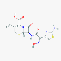 Cefnet Şurup 125 mg/5 ml 100 ml (Sefdinir) Kimyasal Yapısı (2 D)