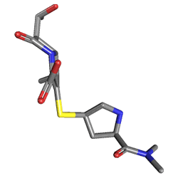 Meronem 500 mg 1 Flakon (Meropenem) Kimyasal Yapısı (3 D)