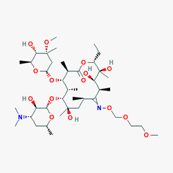 Rulid 150 mg 10 Tablet () Kimyasal Yapısı (2 D)
