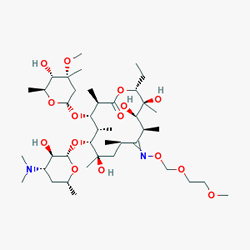 Rulid 150 mg 10 Tablet () Kimyasal Yapısı (2 D) Rulid 150 mg 10 Tablet () Kimyasal Yapısı (2 D)