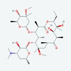 Macrol 250 mg 14 Film Tablet (Klaritromisin) Kimyasal Yapısı (2 D)