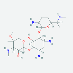 Gentreks 40 mg 1 Ampül (Gentamisin) Kimyasal Yapısı (2 D)