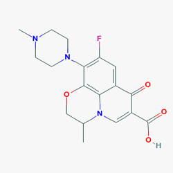 Urosin 200 mg 10 Tablet (Ofloksasin) Kimyasal Yapısı (2 D)