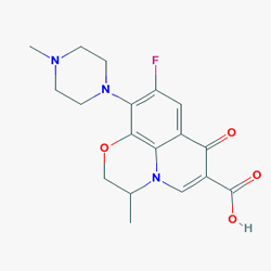 Menefloks 200 mg 10 Tablet (Ofloksasin) Kimyasal Yapısı (2 D)