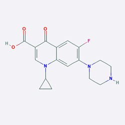 Roflazin 500 mg 14 Tablet (Siprofloksasin) Kimyasal Yapısı (2 D)