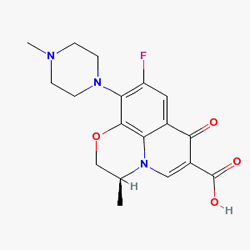 Lebel 250 mg 10 Tablet (Levofloksasin) Kimyasal Yapısı (2 D)