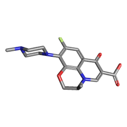 Loren 500 mg 7 Tablet (Levofloksasin) Kimyasal Yapısı (3 D)