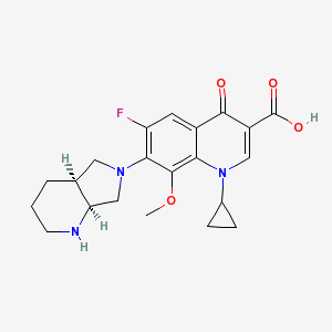Moxitab 400 mg 7 Tablet (Moksifloksasin) Kimyasal Yapısı (2 D)