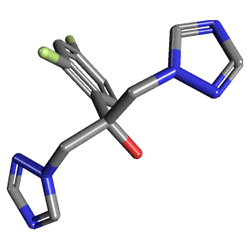 Triflucan 200 mg 7 Kapsül (Flukonazol) Kimyasal Yapısı (3 D)