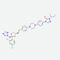 Itraxyl 100 mg 28 Mikropellet Kapsül () Kimyasal Yapısı (2 D)