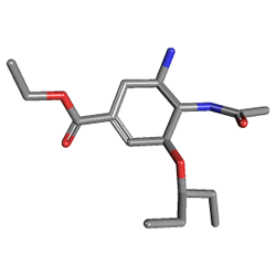 Enfluvir 75 mg 10 Kapsül (Oseltamivir) Kimyasal Yapısı (3 D) Enfluvir 75 mg 10 Kapsül (Oseltamivir) Kimyasal Yapısı (3 D)