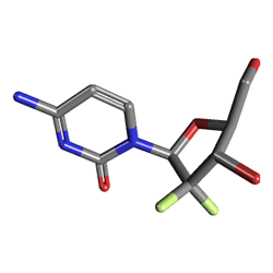 Gemcitabine Kabi 200 mg 1 Flakon (Gemsitabin) Kimyasal Yapısı (3 D)
