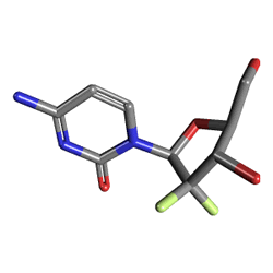 Gemko 1400 mg 1 IV Flakon (Gemsitabin) Kimyasal Yapısı (3 D)