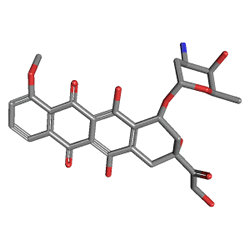 Adriblastina 50 mg 1 Flakon () Kimyasal Yapısı (3 D)